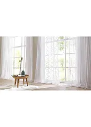 Gardine mit recyceltem Polyester und feiner Struktur (1er Pack), bonprix
