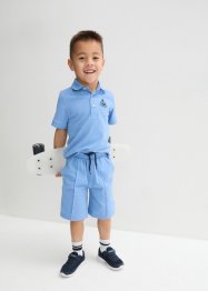 Jungen Piqué-Bermuda und Polo-Shirt aus Bio-Baumwolle (2-tlg.Set), bpc bonprix collection