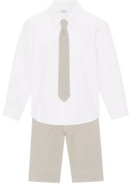 Jungen kurze Hose mit Hemd und Krawatte, festlich (3-tlg.Set), bpc bonprix collection