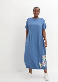 bedrucktes Maxikleid aus fließender Viskose, bonprix