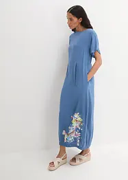 bedrucktes Maxikleid aus fließender Viskose, bonprix
