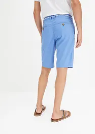 Chino-Bermuda mit Leinen und Bindeband, Regular Fit, bonprix