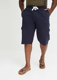 Cargo-Sweatbermuda aus reiner Bio-Baumwolle, bonprix