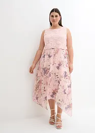 Chiffonkleid mit feiner Spitze, bonprix