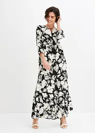 bedrucktes Maxikleid aus fließender Viskose, bonprix