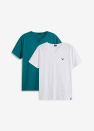 T-Shirt mit Komfortschnitt (2er Pack), bpc bonprix collection