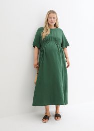 Maxi-Kleid mit Leinen und Tunnelzug in der Taille, bpc bonprix collection
