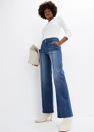 Wide-Leg-Jeans Mid Waist, bonprix