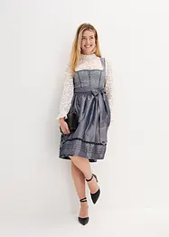 Dirndl mit Jacquard und Schürze (2-tlg. Set), bonprix