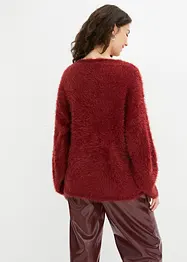 Pullover mit kuscheligem Federgarn, bonprix