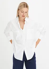 Oversize-Bluse aus reiner Baumwolle, bonprix