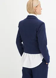 Kurzer Blazer mit Nadelstreifen, bonprix