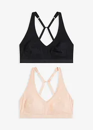 Bralette ohne Bügel (2er Pack), bonprix