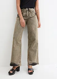 Wide Leg Jeans High Waist, Stretch, bonprix