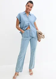 Straight Jeans Mid Waist, Stretch, bonprix