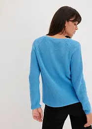 Gerippter Pullover aus reiner Baumwolle, bonprix