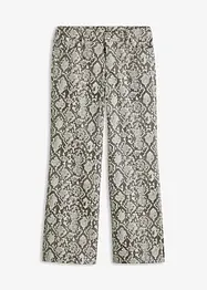 Wide-Leg Hose mit Schlangenprint, bonprix