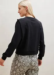 Cropped-Sweatshirt mit Wording, bonprix