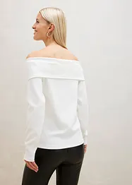 Off-Shoulder-Shirt mit Reißverschluss, bonprix