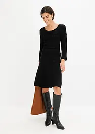 Strickkleid mit Ajourmuster, bonprix