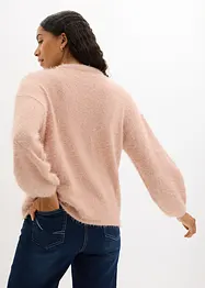 Pullover aus flauschigem Federgarn, bonprix