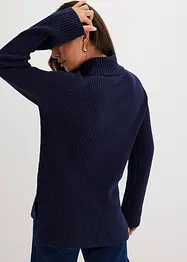 Rollkragenpullover aus reiner Baumwolle, bonprix