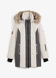 wasserabweisender Outdoor-Kurzmantel mit Fellimitat, bonprix