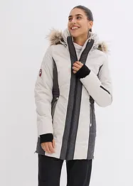 wasserabweisender Outdoor-Kurzmantel mit Fellimitat, bonprix