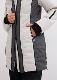wasserabweisender Outdoor-Kurzmantel mit Fellimitat, bonprix