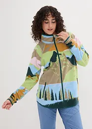 Fleecejacke mit Reißverschluss-Taschen, bonprix