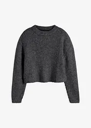 Gerippter Pullover aus weichem Woll-Mix, bonprix