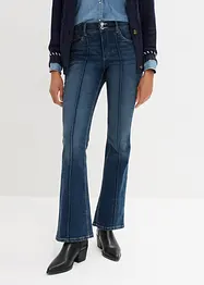 Flared Jeans Mid Waist, Stretch, bonprix