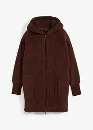 Teddy-Fleece Jacke, Oversized, bonprix