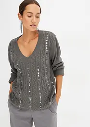 Pullover mit Pailletten, bonprix