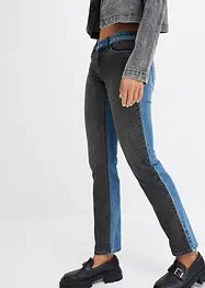 Straight-Jeans, Low Waist, Color Blocking, bonprix