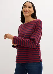 Langarmshirt aus reiner Bio-Baumwolle, (2er Pack), bonprix
