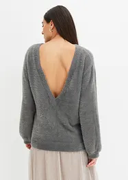 Oversize-Pullover mit tiefem Rückenausschnitt, bonprix