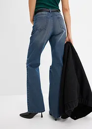 Bootcut-Jeans mit Gürtel (Doppelpack 2-tlg. Set), bonprix