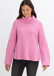 Rollkragenpullover mit Seitenschlitzen, bonprix