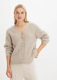 Gerippte Strickjacke, bonprix