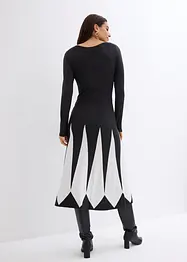 Strickkleid im Rautendesign, bonprix