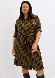 Satin Hemdblusenkleid, bonprix