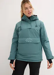 Ski Funktions-Schlupfjacke mit Fleece-Futter, wasserdicht, Oversized, bonprix