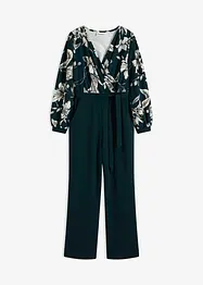 Jersey-Jumpsuit mit Wickeloptik, bonprix