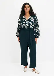 Jersey-Jumpsuit mit Wickeloptik, bonprix