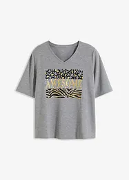 T-Shirt mit Glitzerprint, bonprix