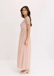 Maxikleid mit Paillettenstickerei, bonprix