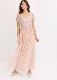 Maxikleid mit Paillettenstickerei, bonprix