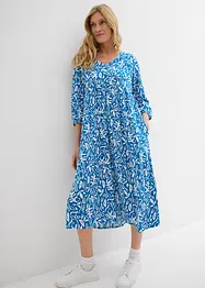 Kleid in Midilänge aus fließender Viskose, bonprix