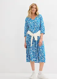 Kleid in Midilänge aus fließender Viskose, bonprix